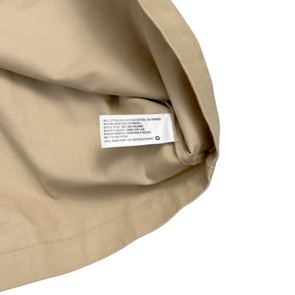 Kika Vargas X Target Women's Plus Size 3X Cotton Trench Coat Scalloped Tan NWT - Picture 5 of 7